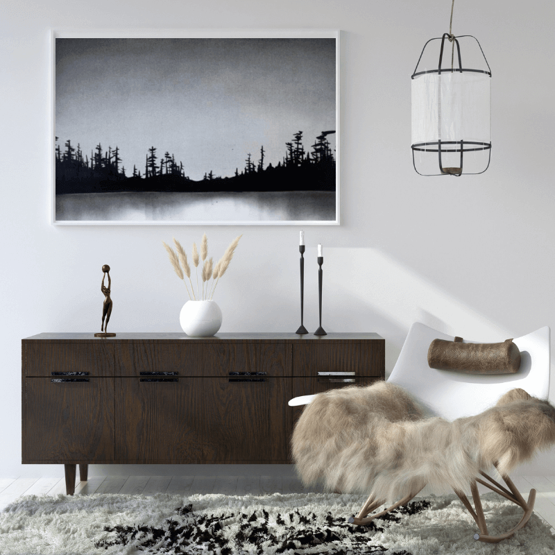 Installez un tableau noir et blanc dans votre maison